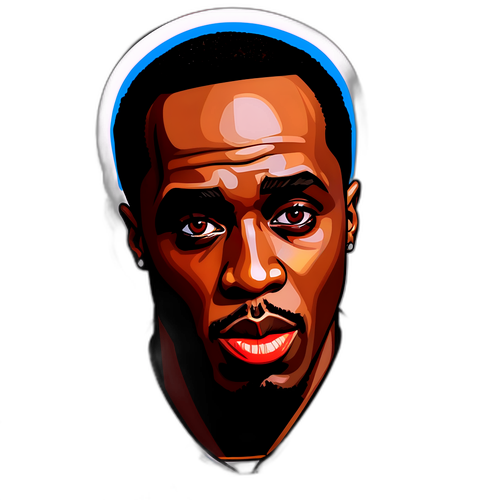 Sticker în stil pop art cu P Diddy