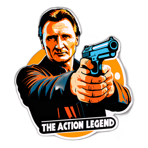 Autocolant cu Liam Neeson