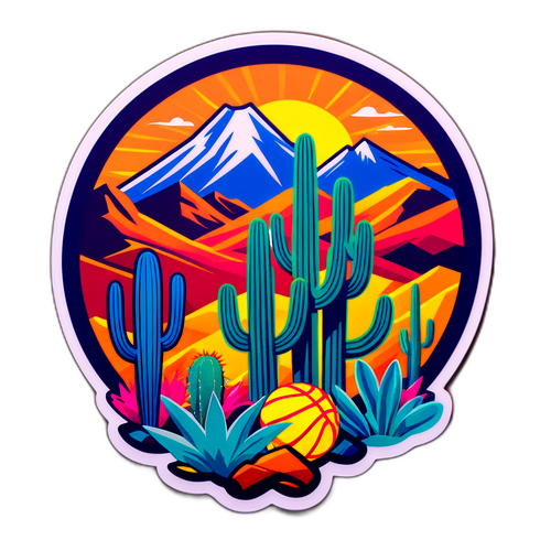 Arizona Basketball Desert Logo Sticker