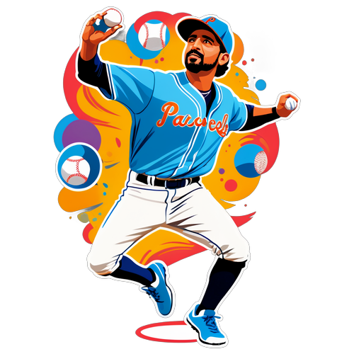 Dynamic Sticker Portrait of Pablo Lopez