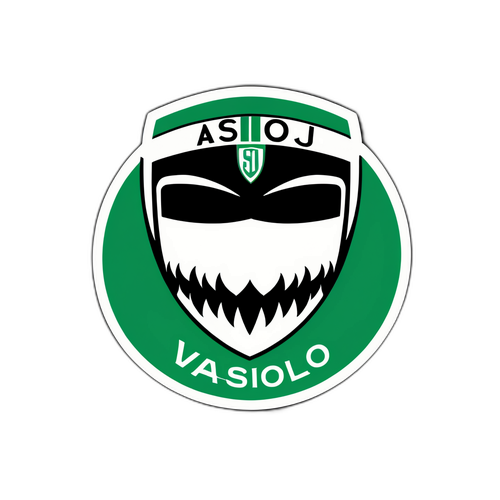 Наклейка з логотипом матчу Сассуоло - Верона