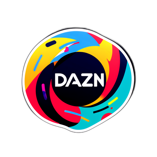 DAZN-Logo mit abstraktem Sportdesign