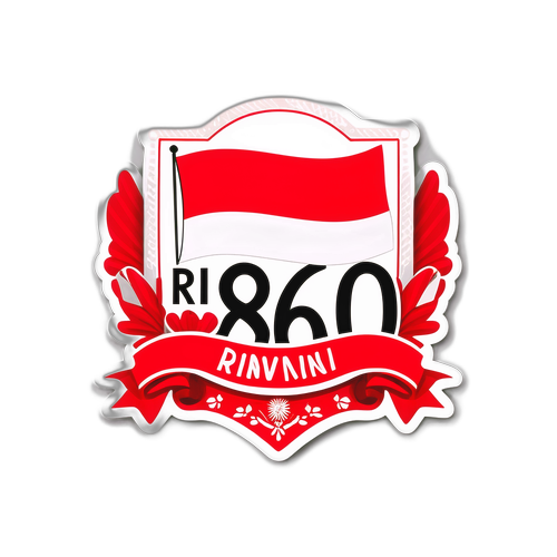 Desain Twibbon Meriah untuk HUT RI ke-80