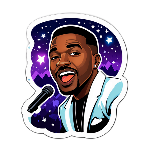 Ray J chantant sous les étoiles