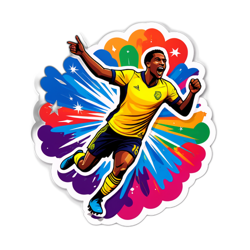 Autocollant de Bellingham célébrant un but