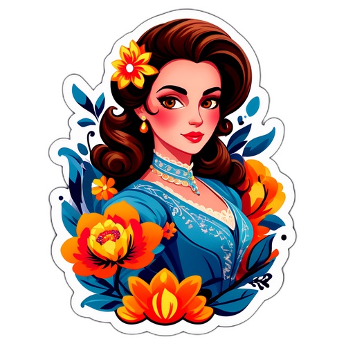 Stilfuld klistermærke af Genoveva Casanova