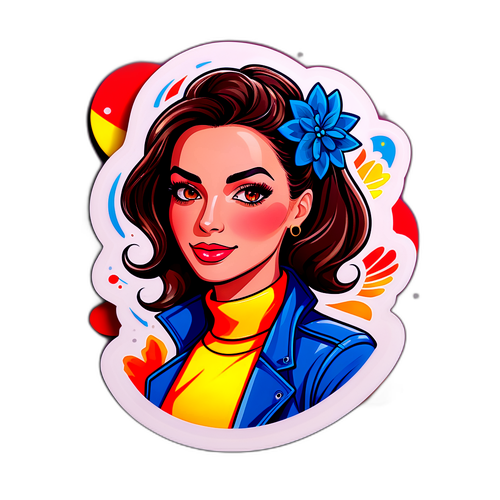 Stijlvolle sticker van Karine Ferri
