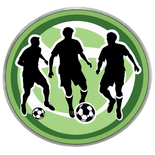 Stiker Gaya Vintage Momen Sepak Bola Klasik
