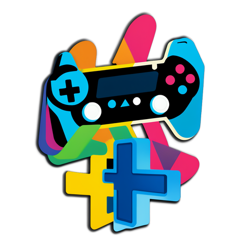 Minimalistische PS Plus Spiele Sticker