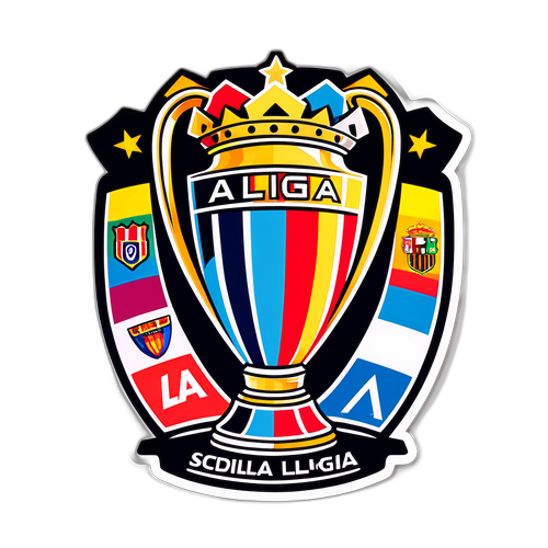 Stiker Piala La Liga yang Elegan