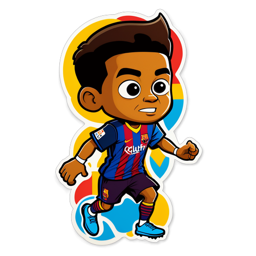 Raphinha i Dribbling: Upptäck Stickerna Med FC Barcelonas Färger!