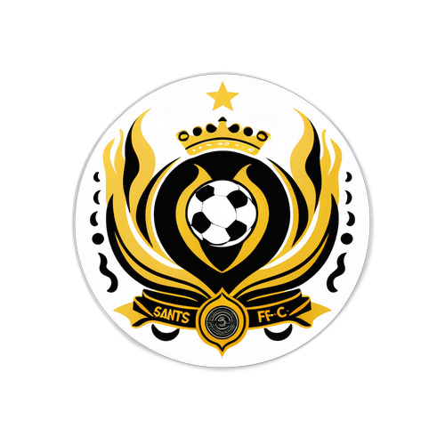 Stiker Logo Ikonik Santos FC