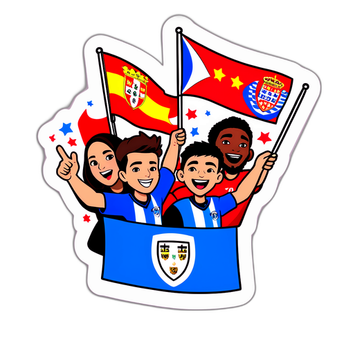 Penggemar Porto dan Braga Merayakan Bersama