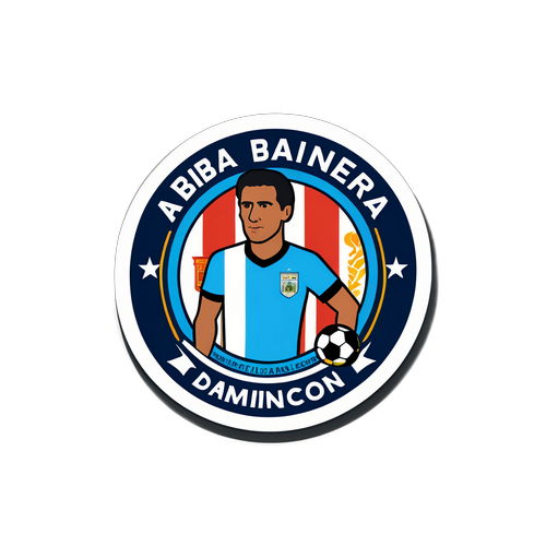 Sticker que celebra momentos históricos en la Primera División Argentina