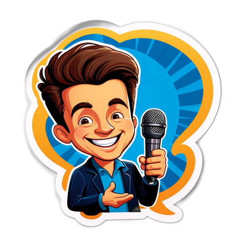 Humorvoller Billy Vigar Sticker