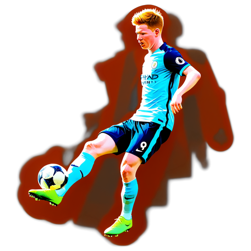 Vibrant klistremerke av Kevin De Bruyne