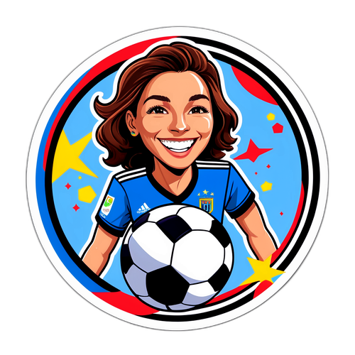 Kristiana Girelli med fotboll