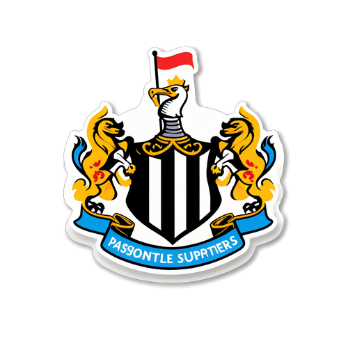 Stiker Elegan untuk Penggemar Newcastle United