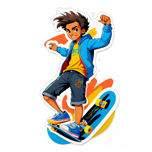 Cooler Skateboard-Aufkleber von Taliso Engel