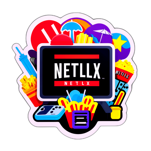 Jednoduchý design Netflix s prvky popkultury