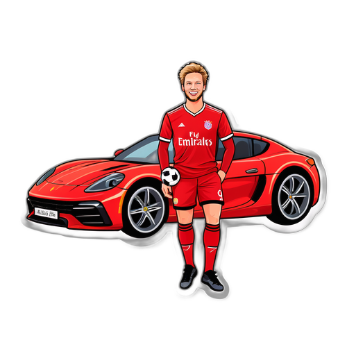 Stiker Kreatif Niclas Füllkrug di Mobil Olahraga