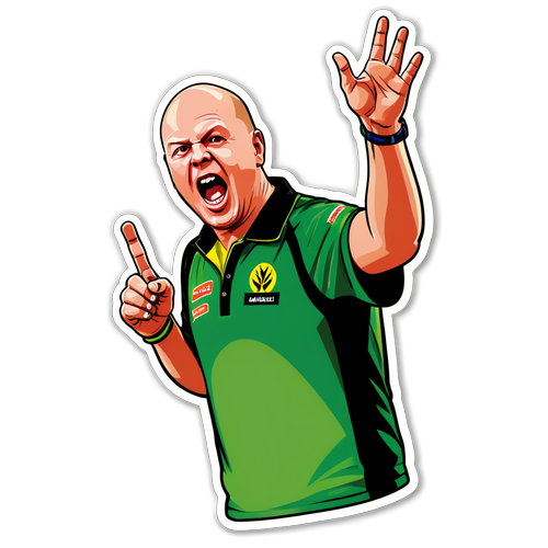 Michael van Gerwen Dart Sticker