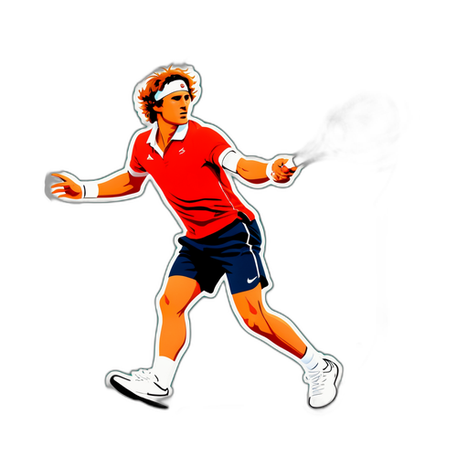 알렉산더 자베레프 테니스 스윙 스티커