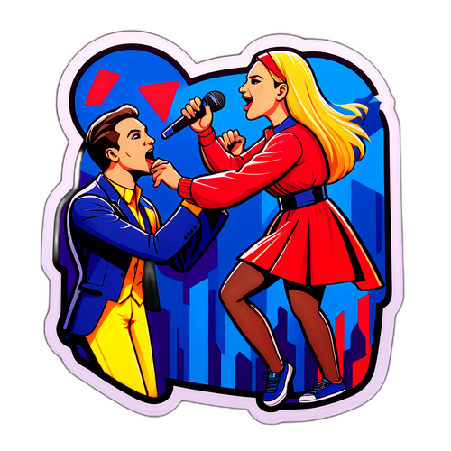 Sticker inspirat de Vocea României