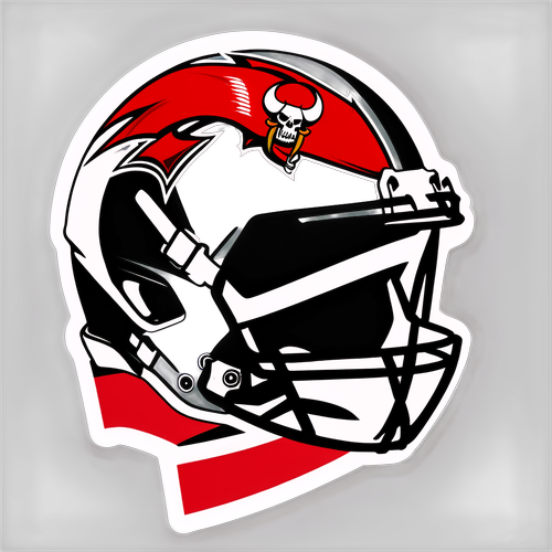 Sporty Buccaneers Helmet Sticker