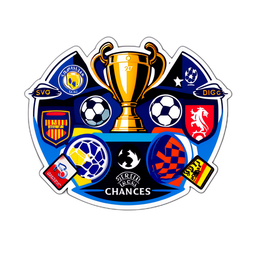 Klistermærke design til Champions League kampe