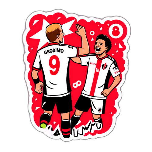 Емоційний момент матчу між Райо Вальєкано і Немен Гродно