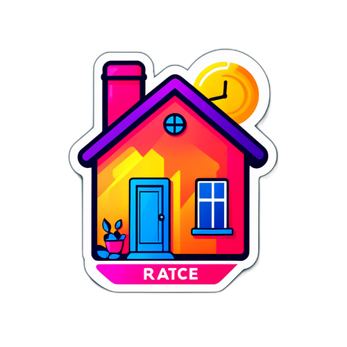 घर और मूल्य टैग स्टिकर