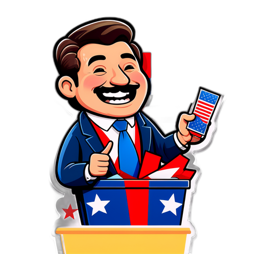 選挙でのマッチングをユーモラスに表現するキャラクターのデザイン