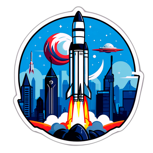 Tibor, a SpaceX hős, rakétán állva