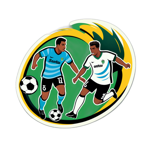 Scena calcistica Santos e Juventude