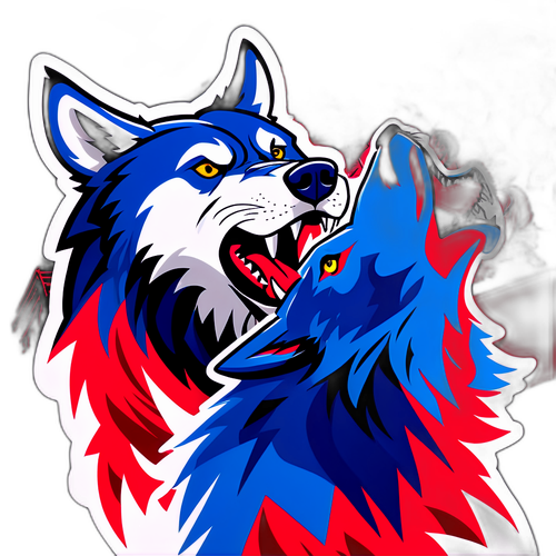 Desenho Vibrante de Lobos para o Jogo