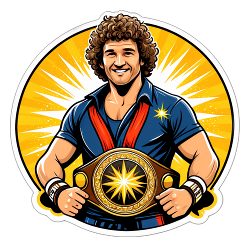 Vintage Illustration ng Tagumpay ni Ben Askren