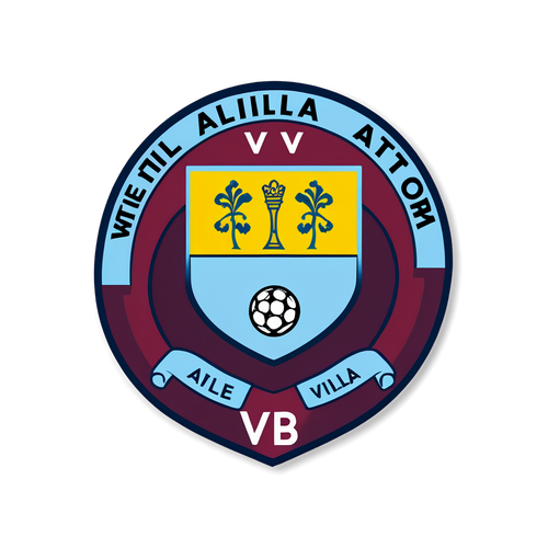 สติ๊กเกอร์สุดพิเศษสำหรับแฟนบอล! โลโก้ Aston Villa พร้อมข้อความ 'We are Villa'