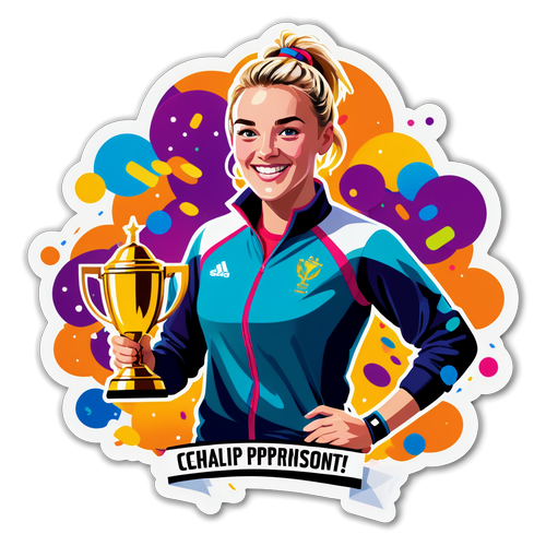 Keely Hodgkinson Sports Personality Celebration Sticker