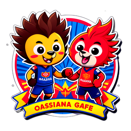 Ilustrasi Menceria Mascot Osasuna dan Getafe