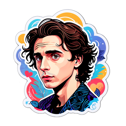 Vizuální pocta Timothée Chalametovi s romantickými prvky a filmovými vzory