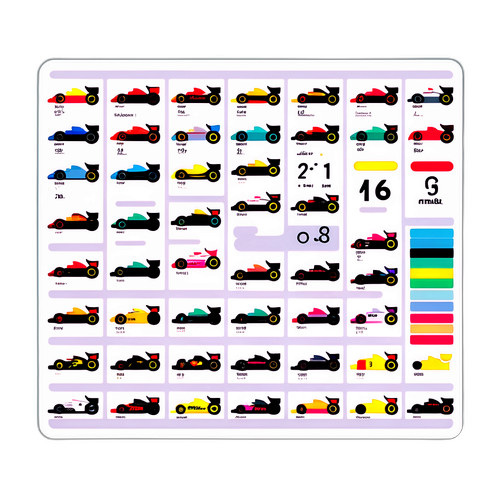 Minimalist Formel 1 Kalender