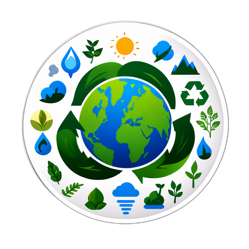 环保与可持续发展的贴纸