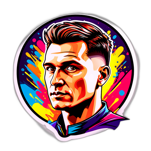 Stiker Mykhailo Mudryk: Potret Gaya dengan Warna Ceria