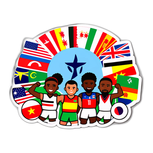 Sticker ya Sherehehe ya Michezo