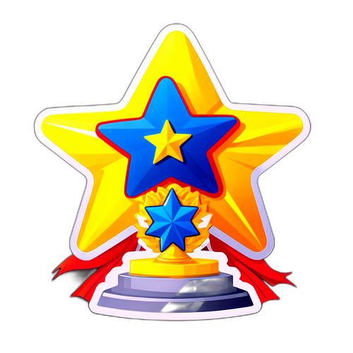 Trofeu în formă de stea pentru câștigătorul Asia Express 2025