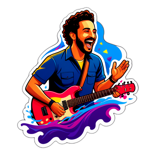 עידן עמדי מופיע עם אוהדים נלהבים