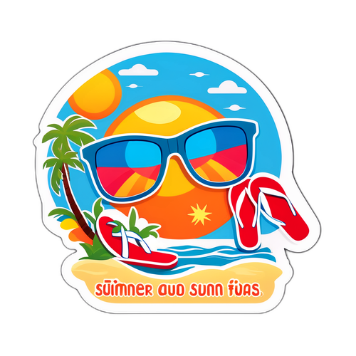 Sommer Vibes Aufkleber