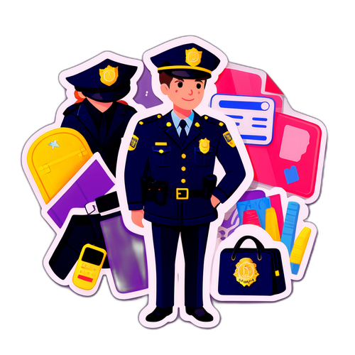 警察制服与直播购物的结合