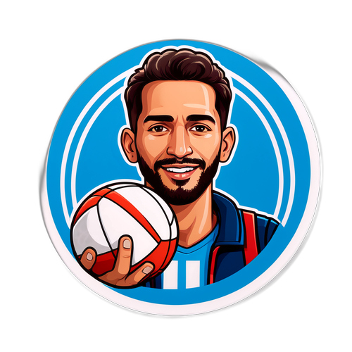 Наклейка с лицом Джонатана Микальефа